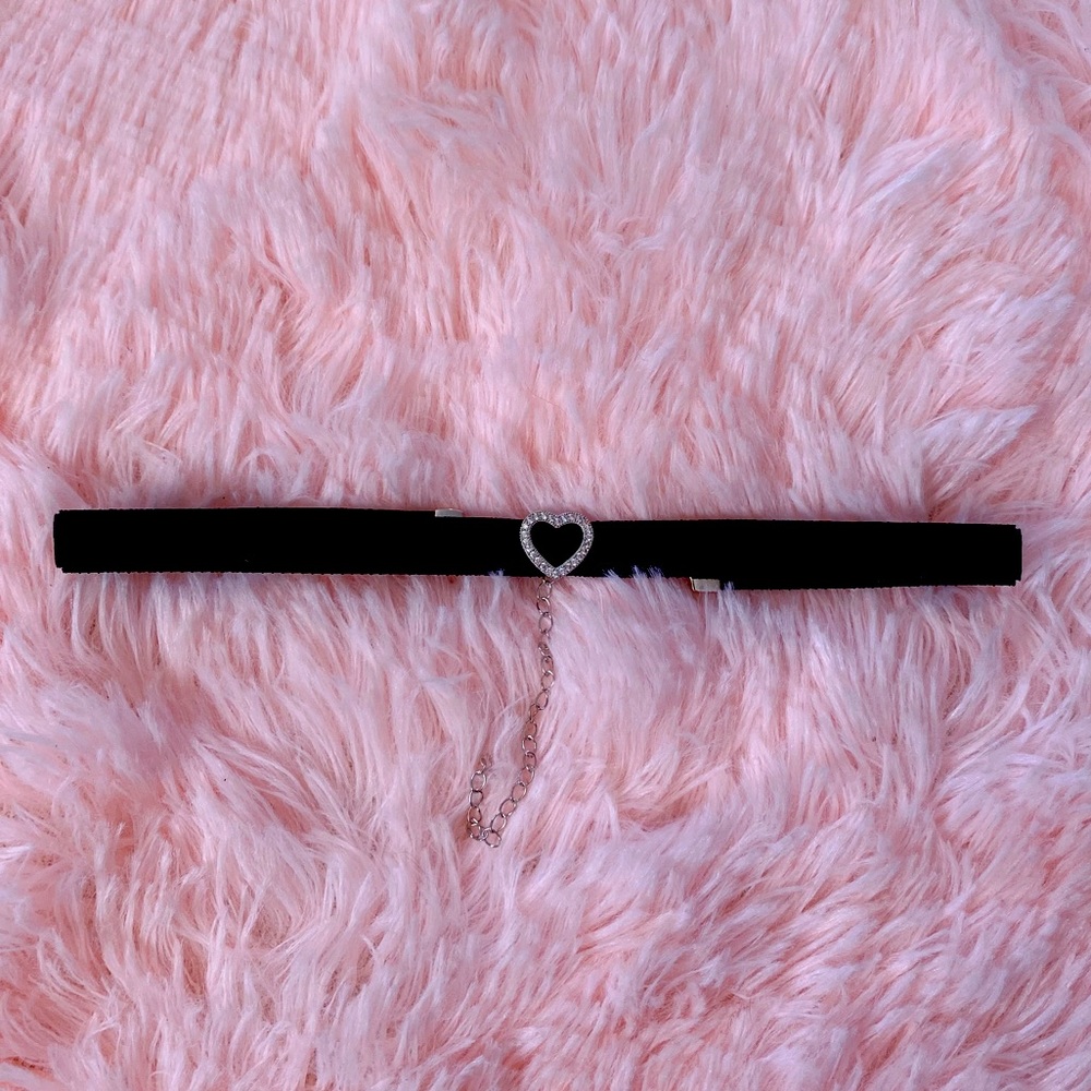 Sterling Silver Velvet Choker Necklace